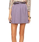 Forever 21 A-Line Belted Skirt